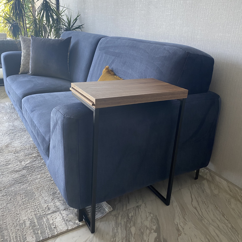 Mesa Auxiliar Grapa — Nogal