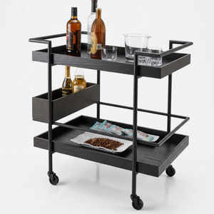 Carrito de Servicio Jumbo Jumbo — Encino Negro