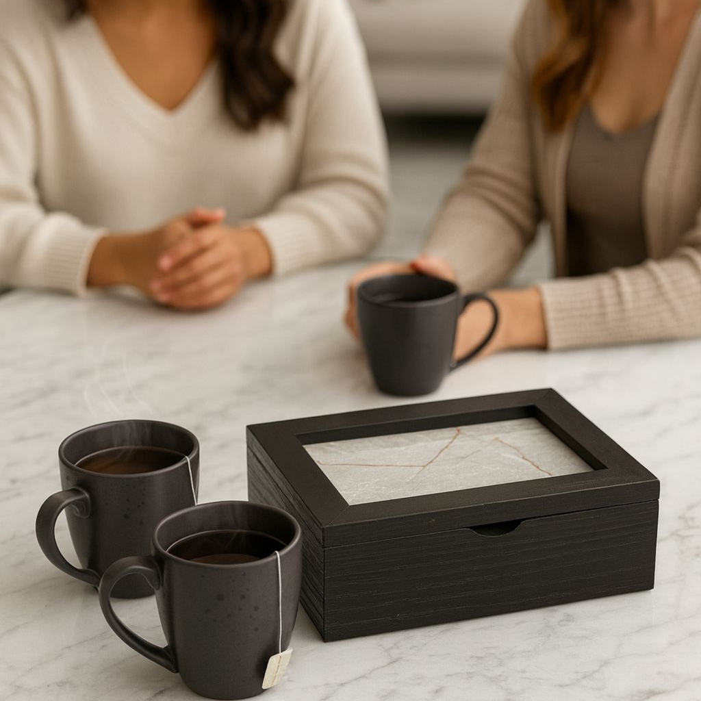 Caja de Té Blessed — Encino Negro