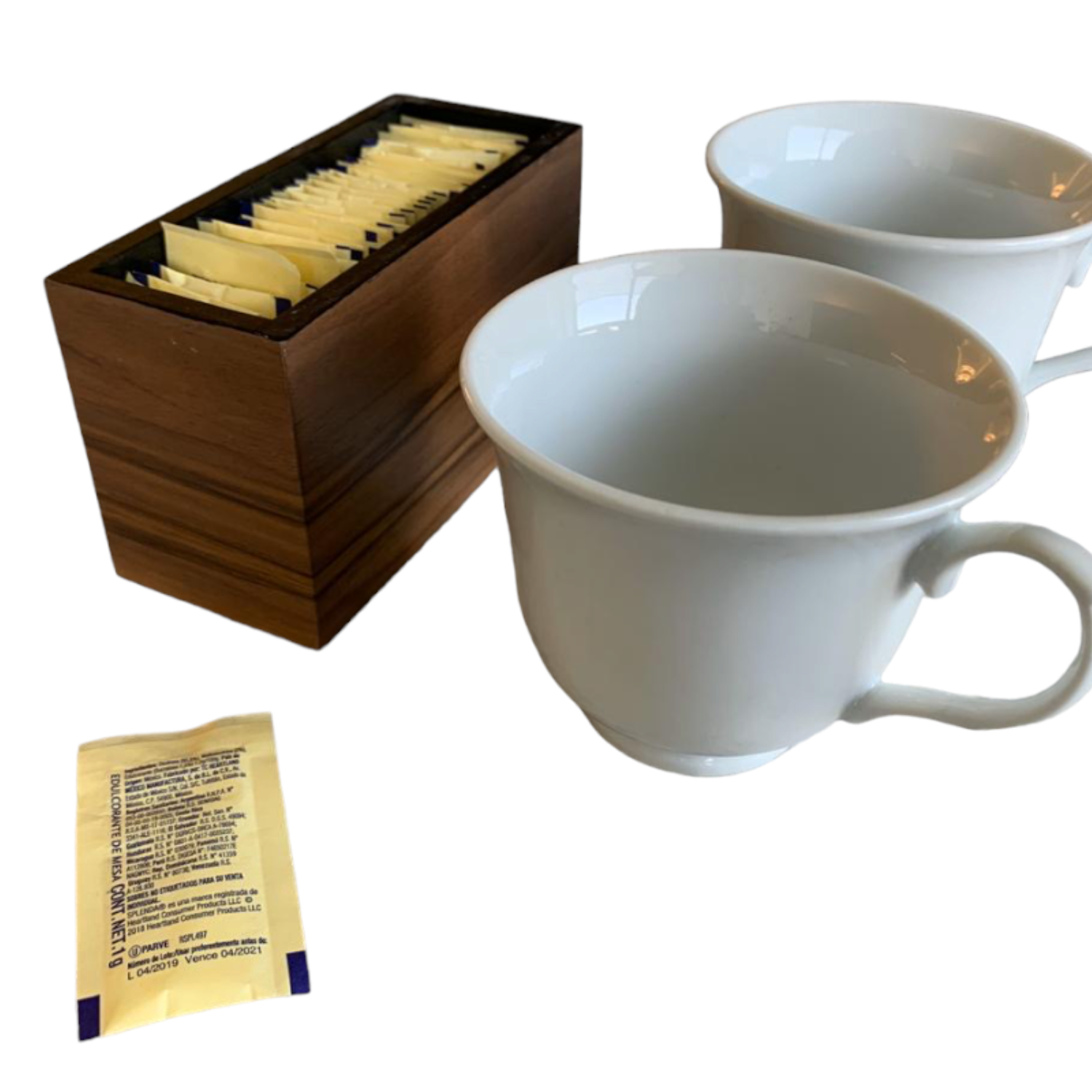 Caja de Endulzantes — Nogal