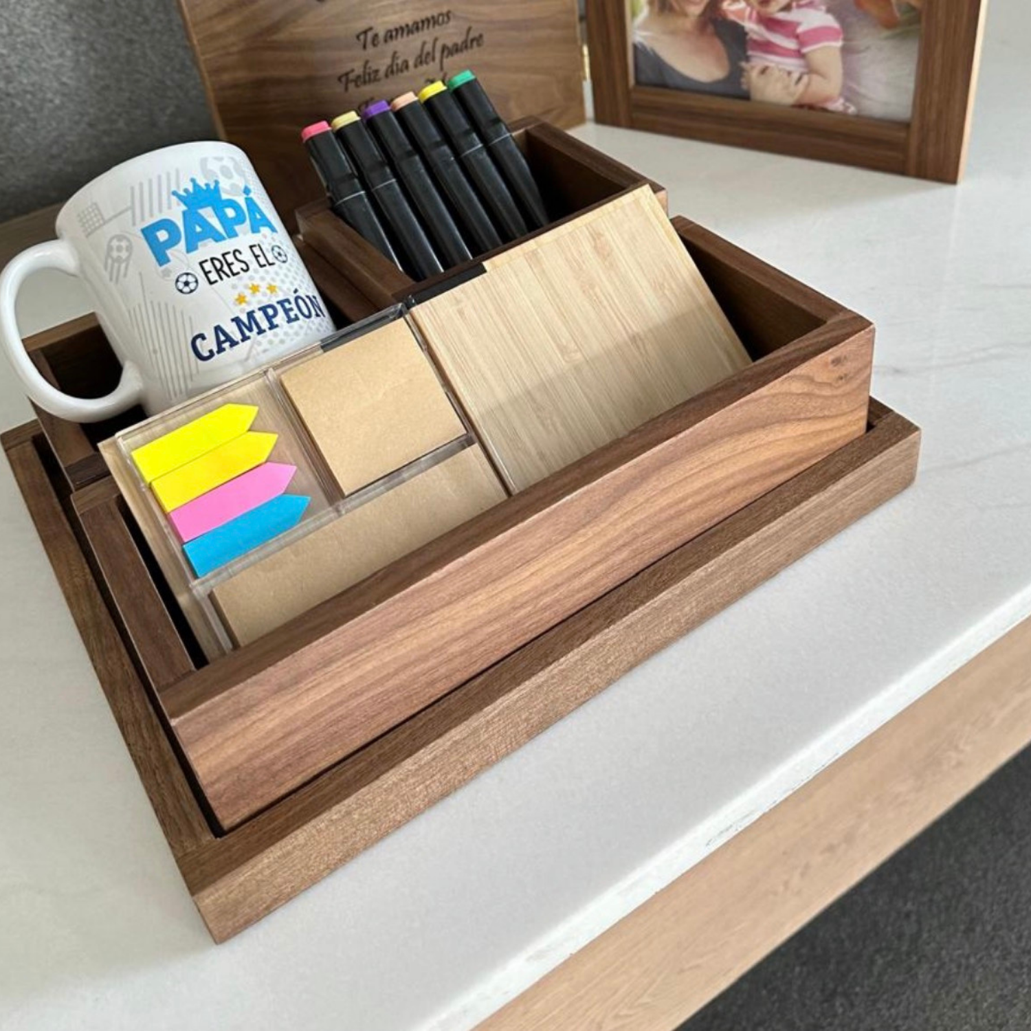 Caja Organizadora — Nogal