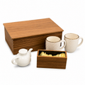 Kit Caja de Té Clásica y Endulzante — Nogal