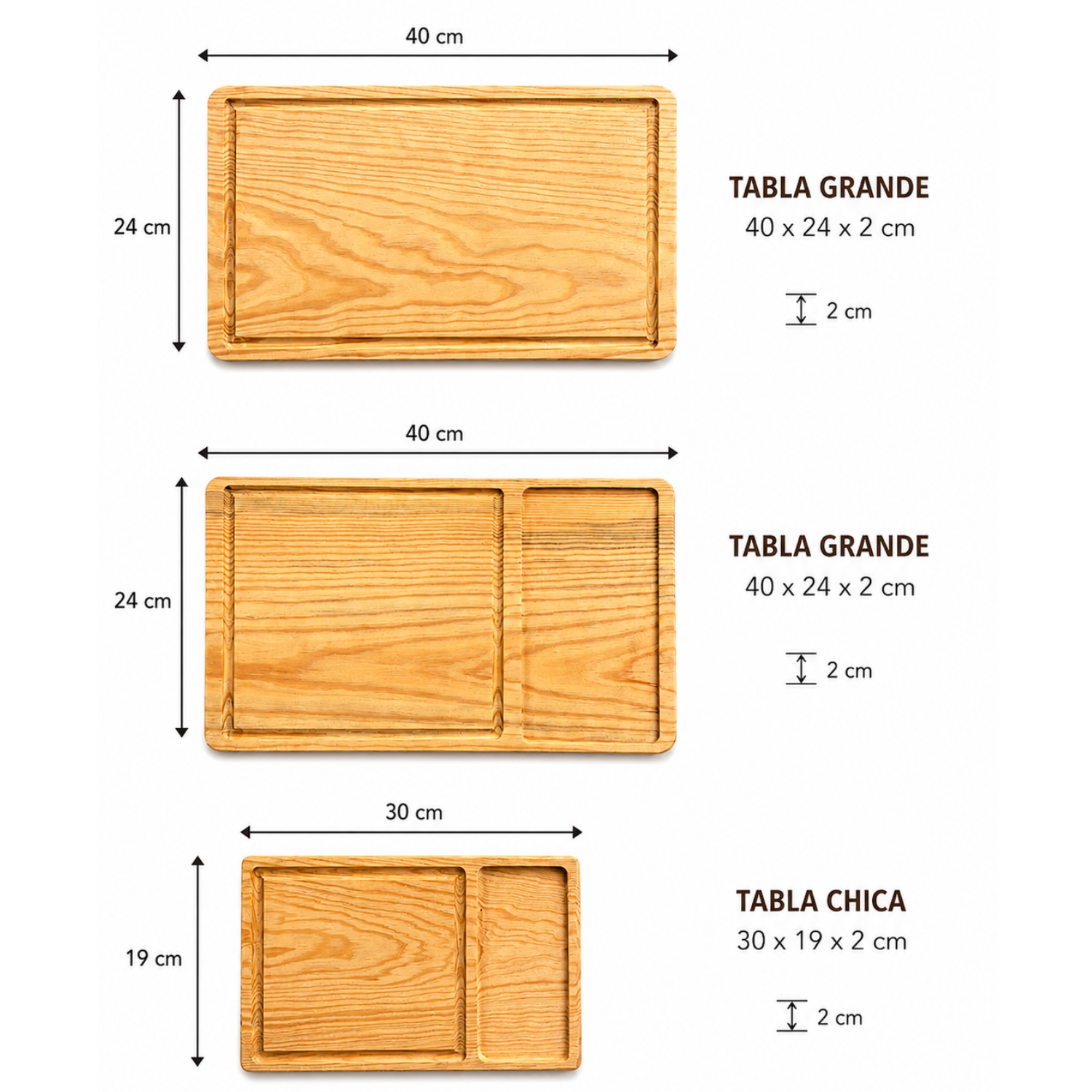 Tabla de Picar con Compartimento Chica