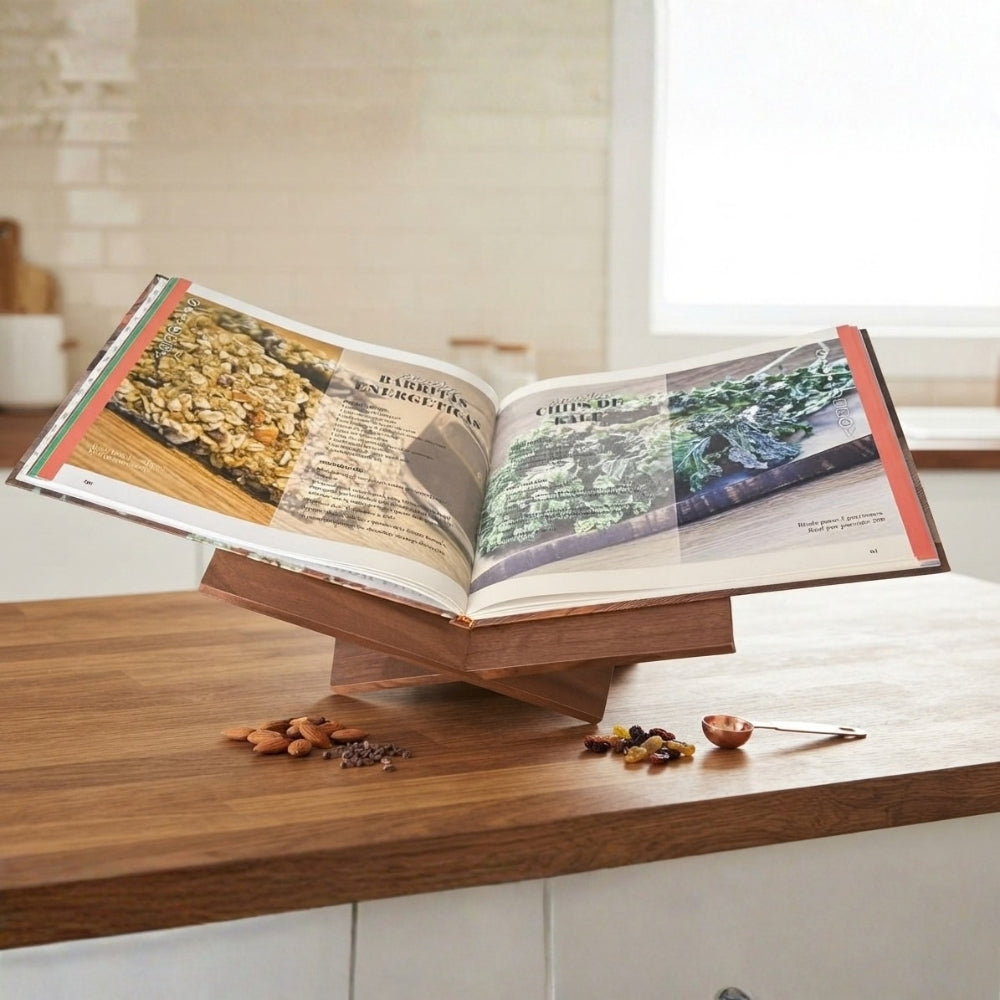 Soporte para Libro de madera Nogal