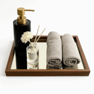 Tablita Multiusos Nogal y Espejo