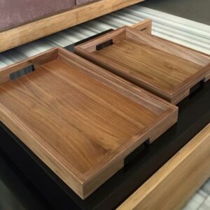 Juego de Charolas Nogal