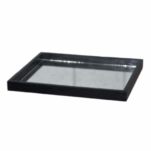 Tablita Multiusos Negra encino con veta interior espejo