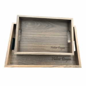 Juego de Charolas Nogal Personalizado