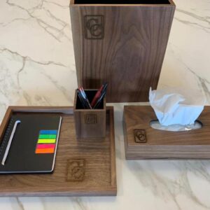 Kit de baño/oficina/buró nogal personalizado