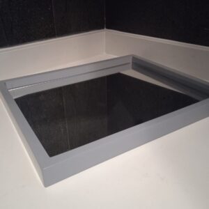 Tablita Multiusos Gris y Espejo