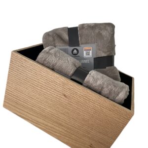 caja para cobijas/toallas encino