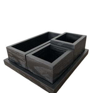 Caja 4 en 1 encino negro