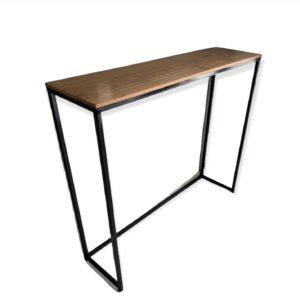 Consola nogal con metal