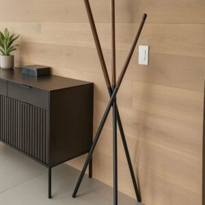 PROMO. Perchero nogal - metal