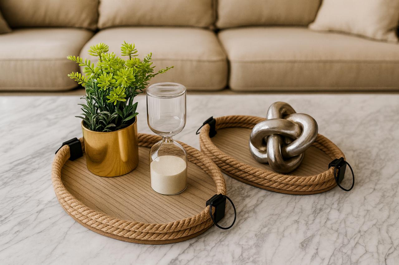 Charolas Artesanales Yute