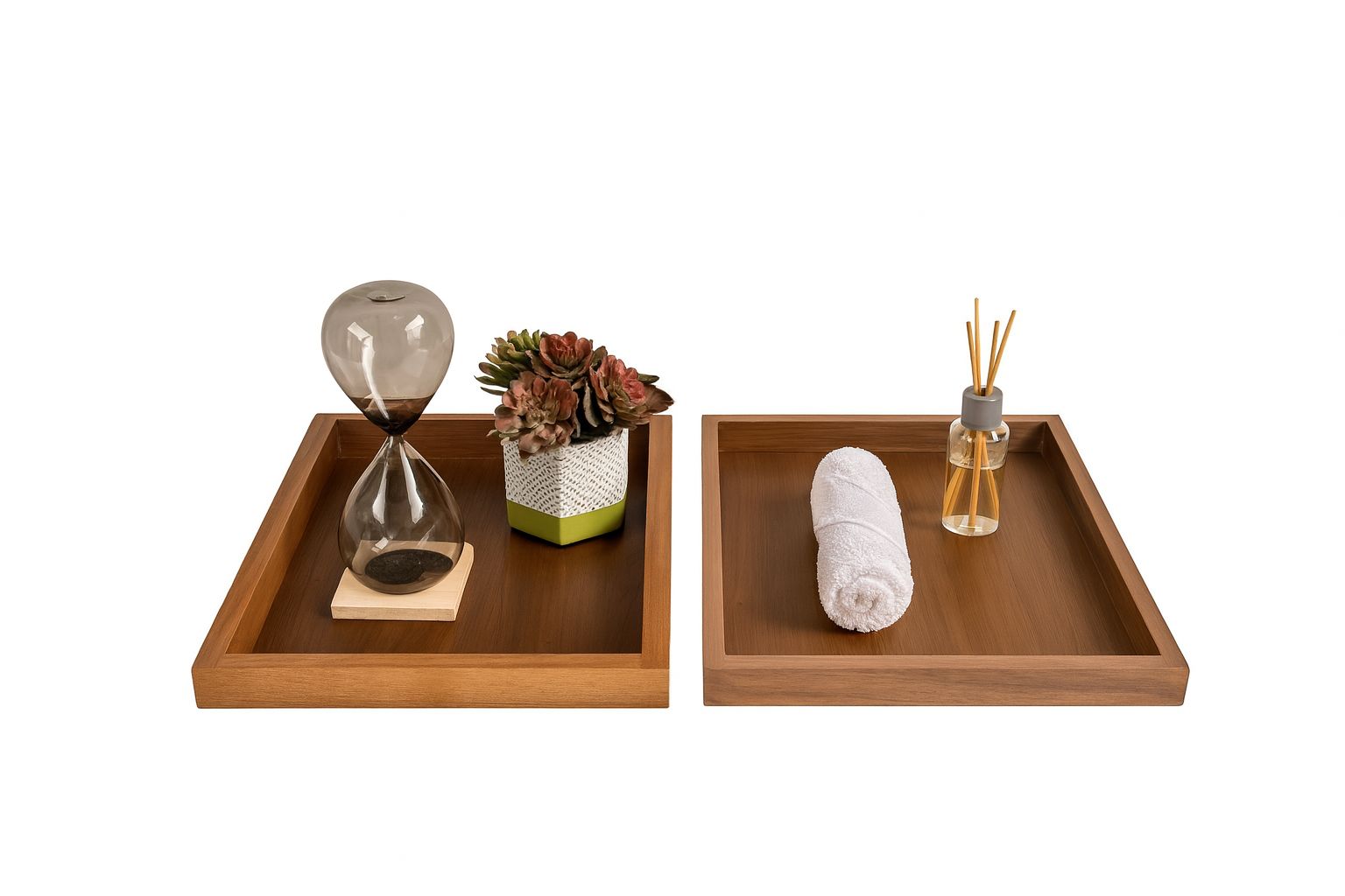 kit de 2 Tablitas multiusos nogal